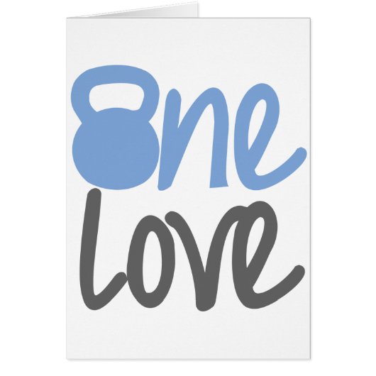 Blue "One Love" Cards (Front)