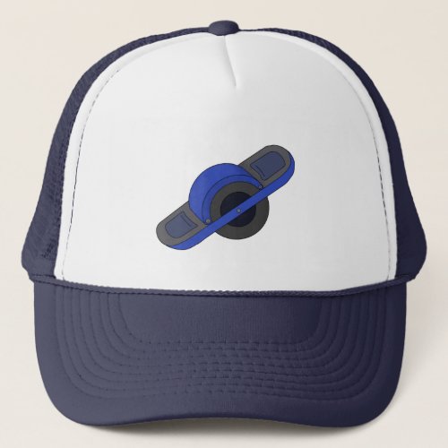 Blue One Wheel Trucker Hat