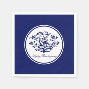 Blue Onion Pattern Your Greeting or Holiday Napkins