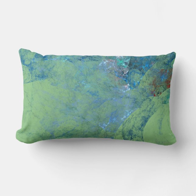 Blue Opal Abstract case for RAZR Lumbar Pillow (Front)