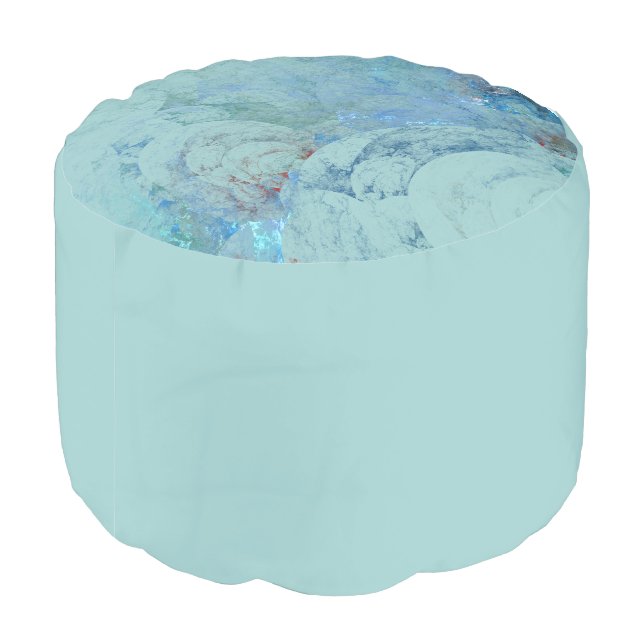 Blue Opal Abstract case for RAZR Pouf (Angled Back)