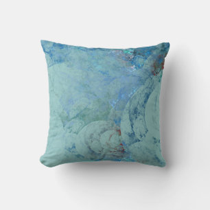 Blue Opal Abstract case for RAZR Throw Pillow