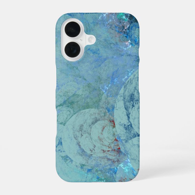 Blue Opal Abstract  Iphone Case (Back)