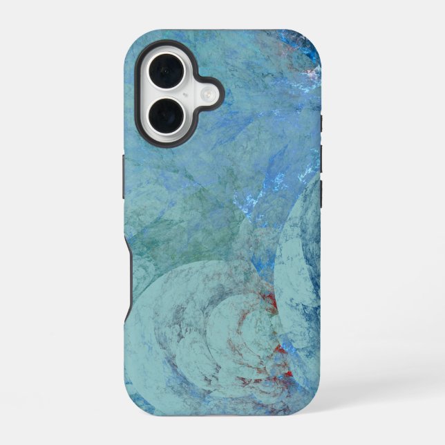 Blue Opal Abstract  iPhone Case (Back)