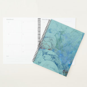 Blue Opal Abstract Planner