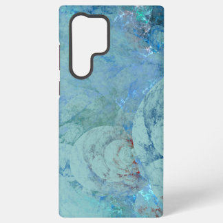 Blue Opal Abstract Samsung Galaxy S22 Ultra Case