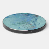 Blue Opal Abstract Wireless Charger (Front 2)