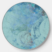 Blue Opal Abstract Wireless Charger (Front)