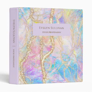 Blue opal design binder