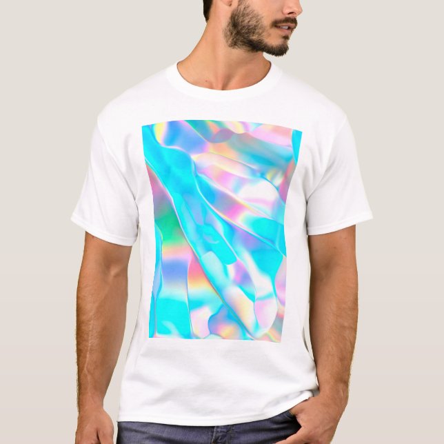 Blue Opal Iridescent T-Shirt (Front)