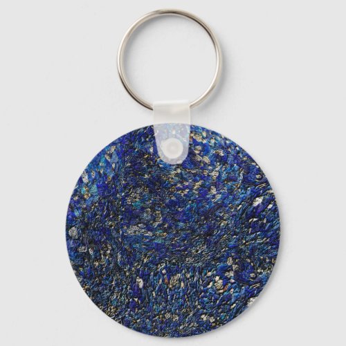 Blue Opal Keychain