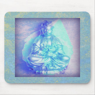 Blue Opal Kwan Yin mousepad