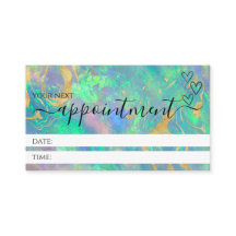 Blue Opal Modern Professional Appointment Cards