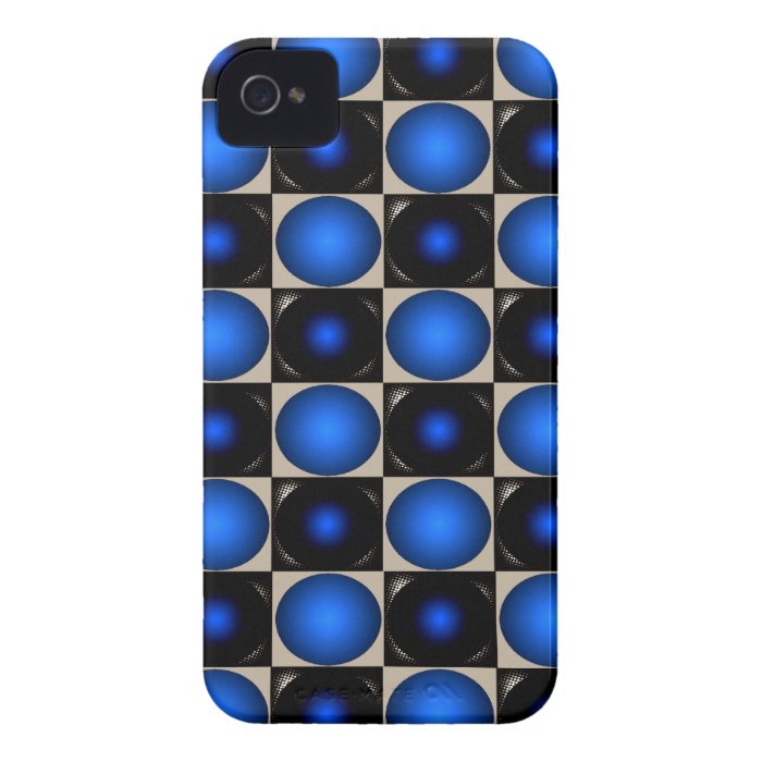 Blue Optical Illusion Chess Board CricketDiane iPhone 4 Case Mate Cases