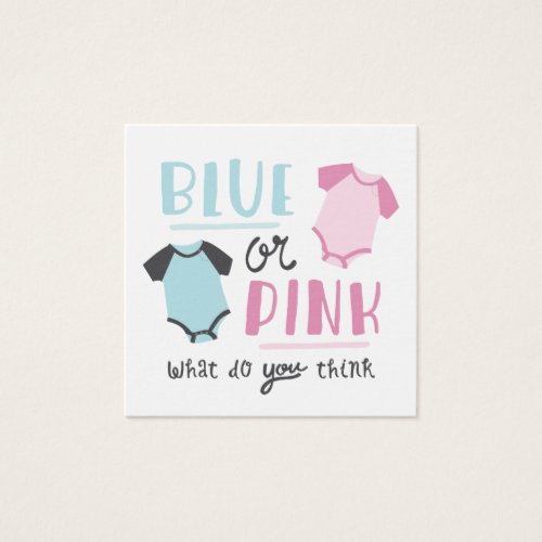Blue or Pink Baby Gender Reveal Party Shower