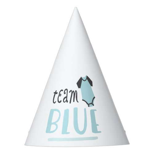 Blue or Pink Baby Gender Reveal  Team Blue Party Hat