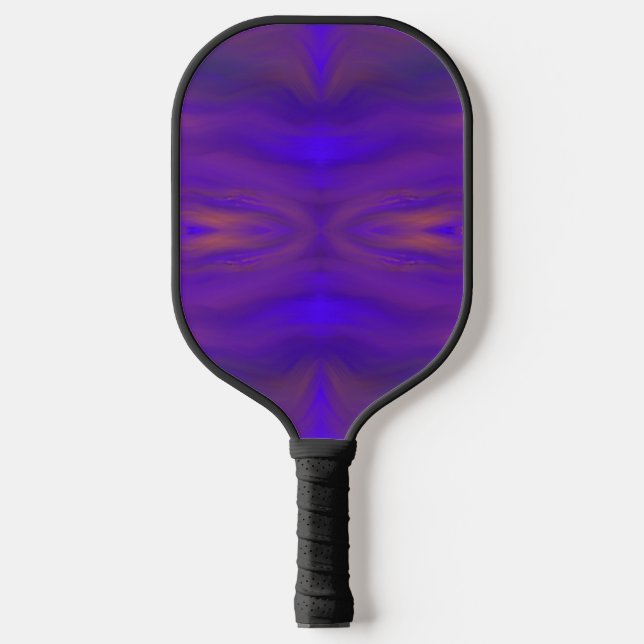 Blue Orange And Purple Abstract Design Pattern Pickleball Paddle (Front)