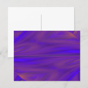 Blue Orange And Purple Abstract Design Pattern Postcard