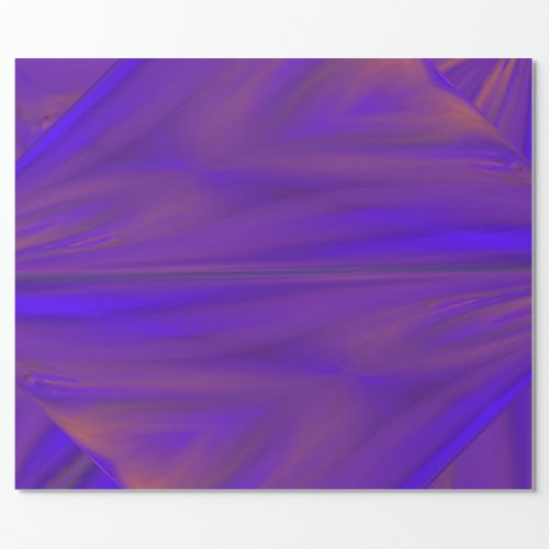 Blue Orange And Purple Abstract Design Pattern Wrapping Paper