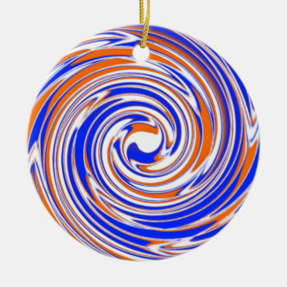 Blue Orange and White Premium Ornament