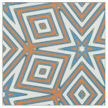 Blue &amp; Orange Beach Pattern  Fabric