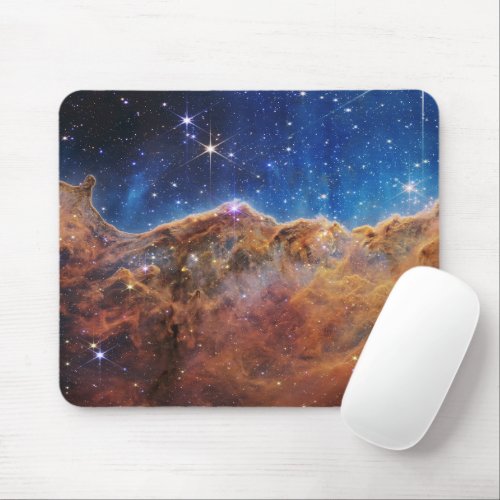 BlueOrange Carina Nebula  JWST Mouse Pad