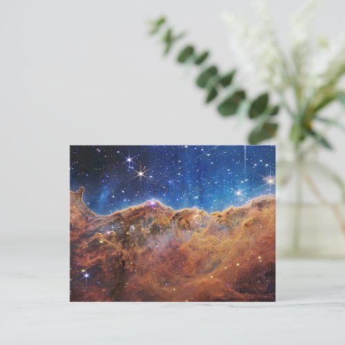 BlueOrange Carina Nebula  JWST Postcard