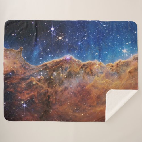BlueOrange Carina Nebula  JWST Sherpa Blanket