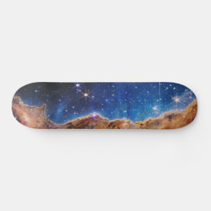 Blue/Orange Carina Nebula JWST Skateboard