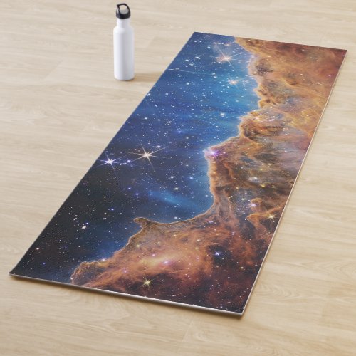 BlueOrange Carina Nebula  JWST Yoga Mat