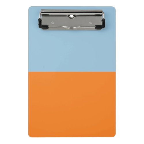 Blue Orange Colorblock Mini Clipboard