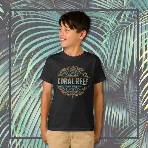 Blue  Orange Coral Reef T_Shirt