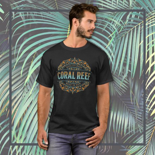 Blue  Orange Coral Reef T_Shirt
