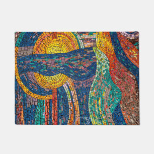 Blue, Orange Doormat