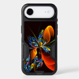 Blue Orange Floral Modern Abstract Art Pattern #03 iPhone 17 Air Case