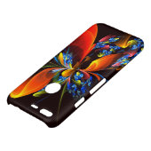 Blue Orange Floral Modern Abstract Art Pattern #03 Uncommon Google Pixel Case (Top)