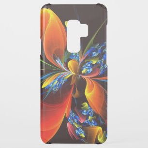 Blue Orange Floral Modern Abstract Art Pattern #03 Uncommon Samsung Galaxy S9 Plus Case