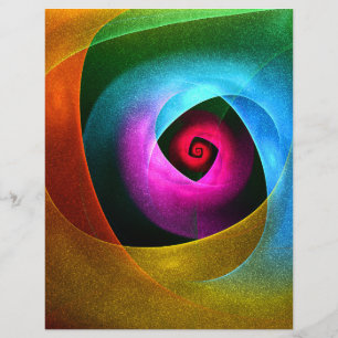 Blue Orange Pink Modern Abstract Art Pattern #24