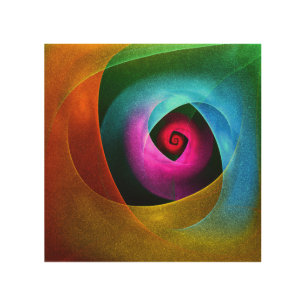 Blue Orange Pink Modern Abstract Art Pattern #24