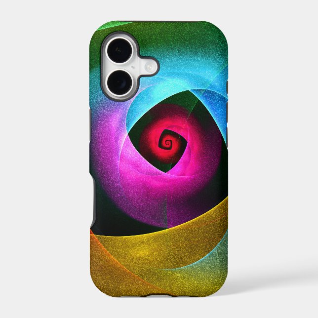 Blue Orange Pink Modern Abstract Art Pattern #24 Case-Mate iPhone Case (Back)