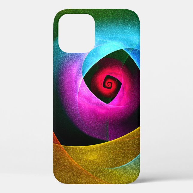 Blue Orange Pink Modern Abstract Art Pattern #24 Case-Mate iPhone Case (Back)