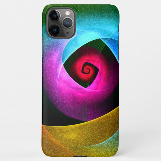 Blue Orange Pink Modern Abstract Art Pattern #24 iPhone Case (Back)