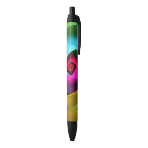 Blue Orange Pink Modern Abstract Art Pattern #24 Pen