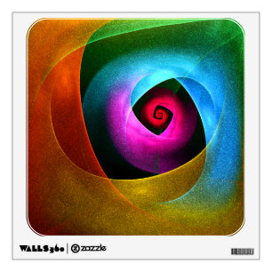 Blue Orange Pink Modern Abstract Art Pattern #24 Wall Decal