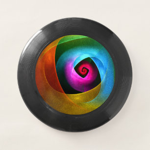 Blue Orange Pink Modern Abstract Art Pattern #24 Wham-O Frisbee