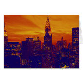 Blue Orange Pop Art New York City (Front Horizontal)