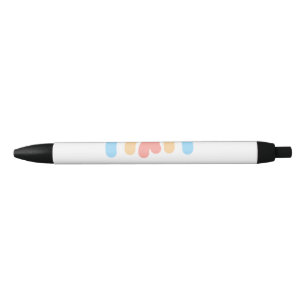 blue orange rainbow baby add name text pen