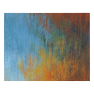 Blue, Orange & Red Abstract Canvas