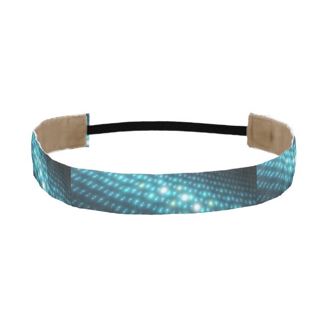 Blue Orbs 3D Athletic Headband (Front)