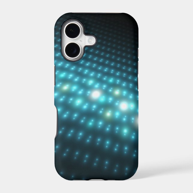 Blue Orbs 3D Iphone Case (Back)